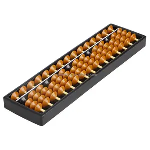 Di plastica portatile soroban abacus 15 cifre aritmetica giocattoli di matematica imparare aid caculating del capretto giocattoli regali