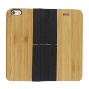 Trung Quốc Bán Buôn Gỗ Tùy Chỉnh Lật Da Điện Thoại Di Động <span class=keywords><strong>Case</strong></span> Cho <span class=keywords><strong>Iphone</strong></span> 6 - Product Image 4