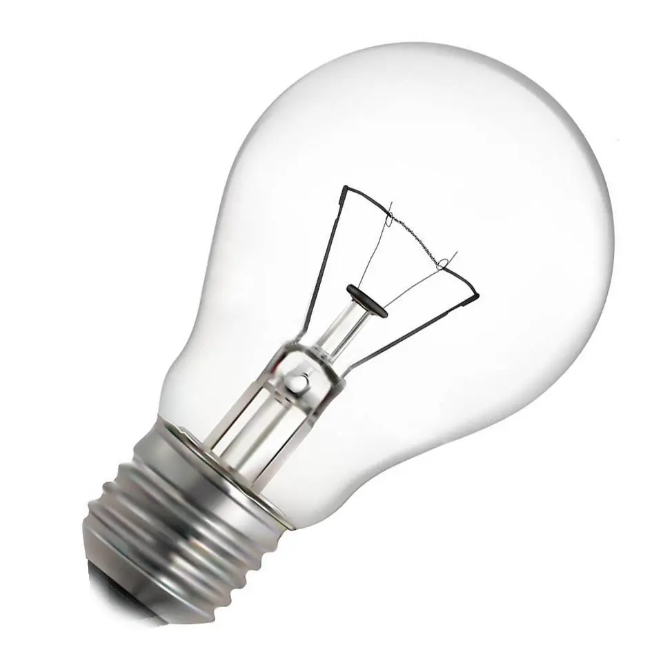 Lâmpada incandescente para iluminação geral, lâmpada de serviço de iluminação incandescente e27 b22, 110v, 220v, 40w, 60w, 75w, 100w, 150w, 200w
