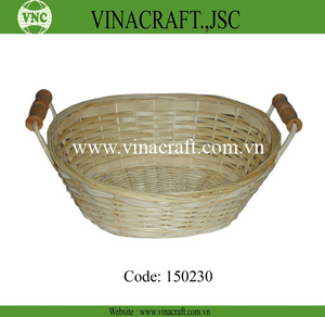 High Quality <b>Bamboo</b> <b>Basket</b> in Heart Shape for Storage Home Decor Decorative <b>Baskets</b> for Wedding - Product Image 2
