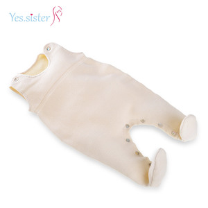 100% algodón mameluco del bebé recién nacido sin mangas del bebé del invierno del mameluco de la ropa del bebé - Product Image 3