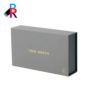 Wholesale New Design Customized Grey Color Rigid Luxury Paper Book Shape Box Packaging Box Hardcover Gift box