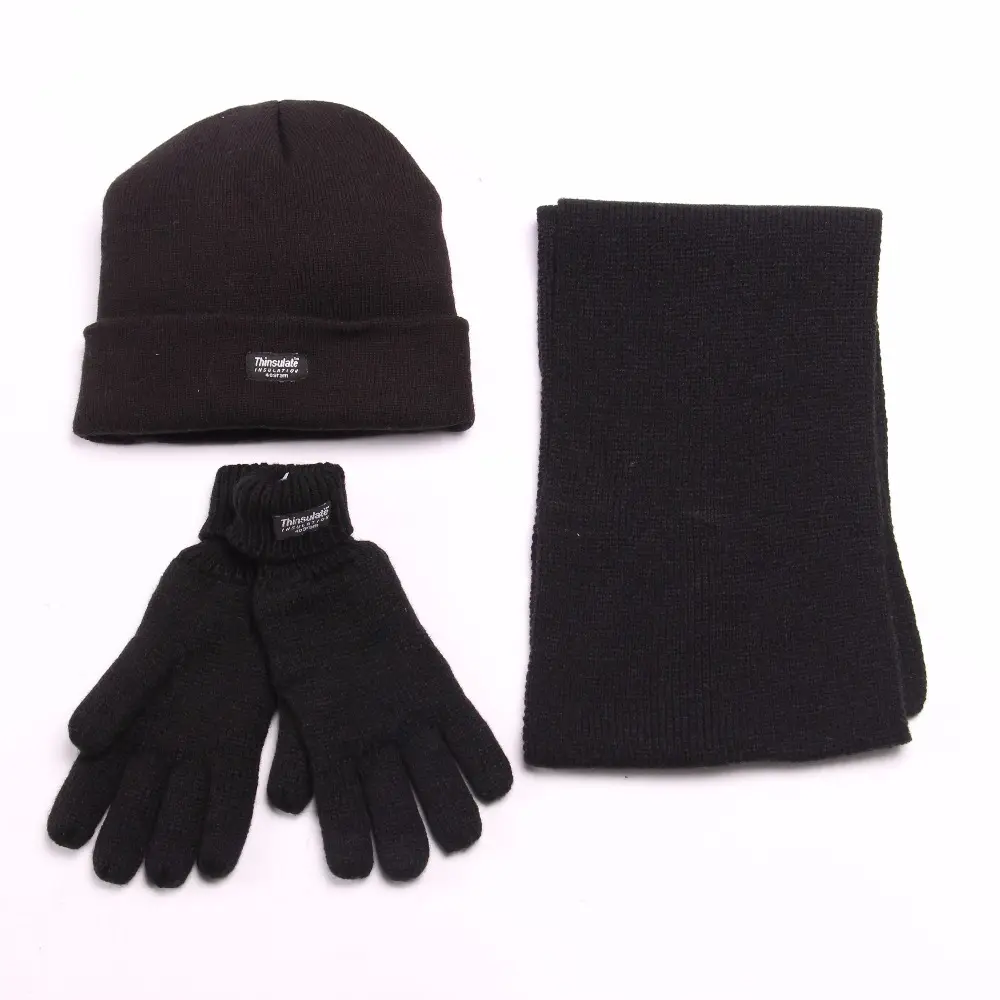 Hot sale fashion style hat scarf and gloves sets