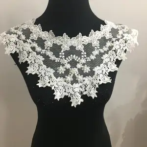 C002-1441 fashion design milk silk with beads collar