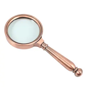 80mm 5X Metal antique magnifier loupe with Gift Box