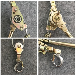 Tendeur de câble <span class=keywords><strong>à</strong></span> cliquet KAWASAKI de qualité industrielle, en acier, pour câble métallique, 1-3 tonnes, avec poignée en plastique, support OEM - Product Image 5