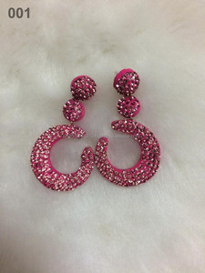 Élégantes boucles d'oreilles pendantes en cristal et strass pour femmes, idéales pour les fêtes, mariages, anniversaires, cadeaux - Product Image 1