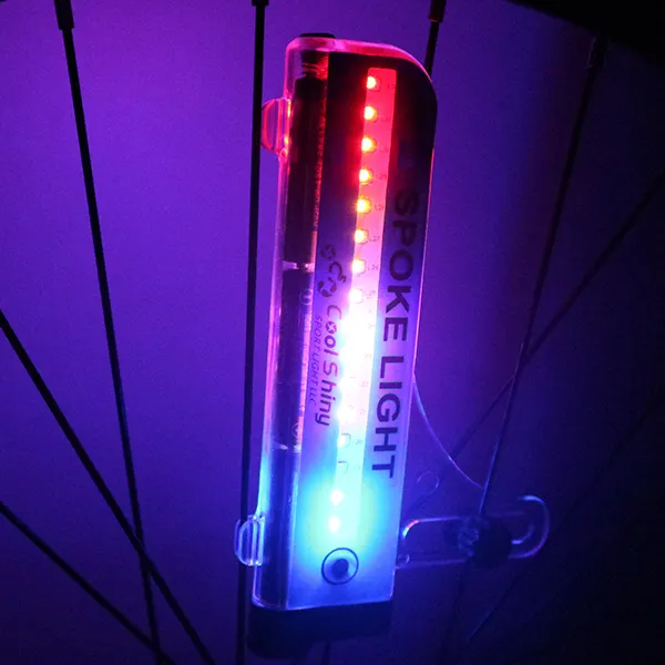 Luz LED decorativa para radios de bicicleta con Sensor de movimiento inteligente controlado