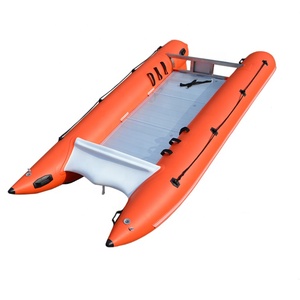 CE-Zertifikat 12ft gebrauchtes Schnellboot Aufblasbares Zapcat-Boot mit Aluminium boden