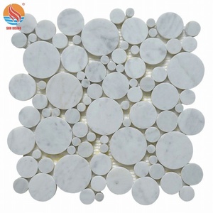 Pietra di marmo Della Bolla Rotonda Mosaico <span class=keywords><strong>Cucina</strong></span> Backsplash <span class=keywords><strong>Pannelli</strong></span> - Product Image 5