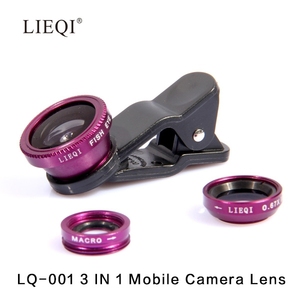 orient 3 en 1 magie téléphone mobile camera lens fisheye / grand - angle / premier clip objectif de la caméra LQ-001 - Product Image 2