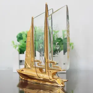 Grosir Model Kapal Layar Kaca Kristal untuk Desain Gratis Dijual