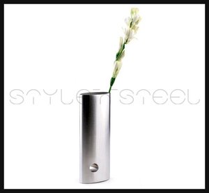 Florero inferior de metal inoxidable, decoración de boda - Product Image 5