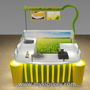 Hoogwaardige cup zoete maïs <span class=keywords><strong>kiosk</strong></span> ontwerp mall <span class=keywords><strong>kiosk</strong></span> met fabriek prijs