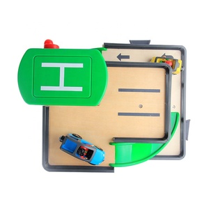 Wholesale <strong>Wooden</strong> <strong>Car</strong> Parking Lot City Station <strong>Wooden</strong> <strong>Garage</strong> Play Set - Product Image 4