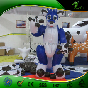 Blu Vestito Cane Gonfiabile Gonfiabili Giocattoli Animali Costume Del Partito Del Fumetto Promozione Modellazione Abbigliamento - Product Image 1