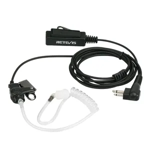 Retevis fone de ouvido com 2 pinos ptt, fone de ouvido com microfone e rádio acústico para motorola, cp200 gp2000 cls1450 tn446 sv10 sp10 pro