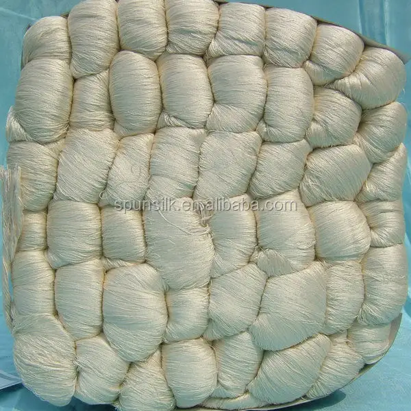 Çin 100% el bükülmüş ipek iplik ile 210nm/2, bükülmüş ipek halı iplik 140nm/2, büyük stok tekstil ürünü, dpt, TongXiang