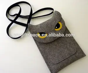 Productos textiles de alta calidad, productos nuevos de Alibaba, proveedores de China, artículos útiles al por mayor, bolsa de teléfono colgante de cuello de fieltro, gran oferta, 2023