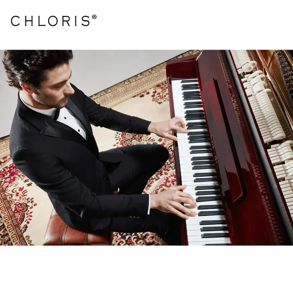 كلوريس 88 مفاتيح الظاهري لوحة مفاتيح البيانو الماهوجني أنواع الصوتية تستقيم البيانو ماركات للبيع HU-123M