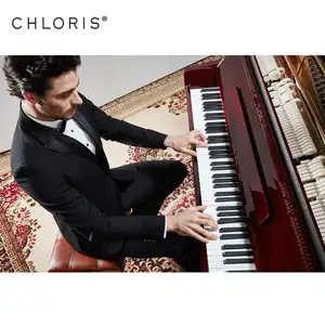 Chloris 88 键虚拟钢琴键盘桃花心木类型声学直立钢琴品牌出售 HU-123M