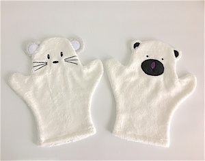 Manopla de bambú para bebé, productos de baño de alta calidad, supersuave, con diseño de ratón - Product Image 5