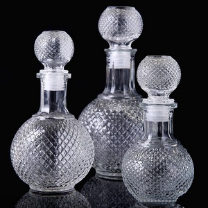 Vente chaude Fabricant Chinois 250ml 500ml 1000ml Home <span class=keywords><strong>bar</strong></span> Rond <span class=keywords><strong>Alcool</strong></span> Whisky Decanter - Product Image 4
