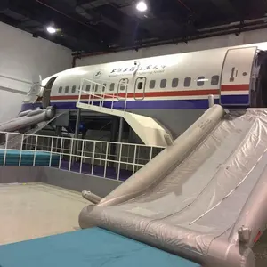 B737 simulador de vuelo y equipos de simulación de evacuación de emergencia clase de formación de un avión cabina de cabina