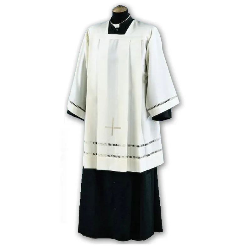Customized good quality religion clergy robe surplice