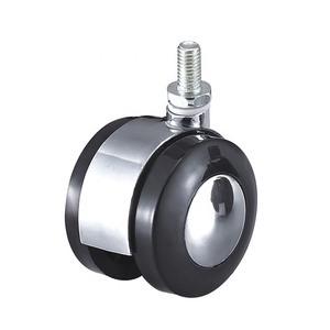 <span class=keywords><strong>40mm</strong></span> Zinc Alloy <span class=keywords><strong>Furniture</strong></span> <span class=keywords><strong>Caster</strong></span> Wheels with Brake 50mm Chrome Chair Rodízios para o Quarto para a Escola Hospital Sala de estar Hotel - Product Image 1