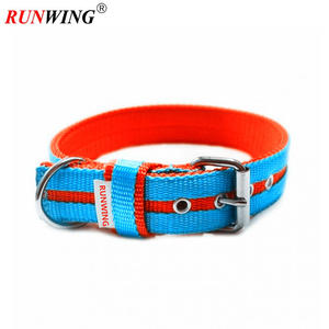 Collar de perro acolchado suave ajustable de 25mm de ancho de lujo para perros Bully, Material de nailon de <span class=keywords><strong>20</strong></span> colores para entrenamiento de perros pequeños, medianos y grandes - Product Image 3