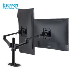 New Aluminum Alloy LCD LED dual Monitor Holder Arm Bracket 360 Degree Rotatable Computer Monitor holder Stand OL-2