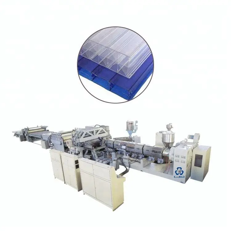 High Efficiency Hollow Polycarbonate Roofing PC Panel Extrusion Line