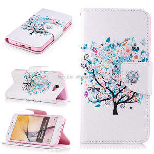 Flor de cuero cartera caja del teléfono para Samsung <span class=keywords><strong>Galaxy</strong></span> <span class=keywords><strong>Core</strong></span> primer J5 primer teléfono bolsa - Product Image 6