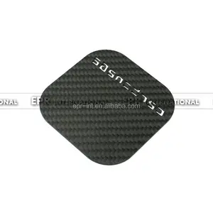 Sous-verres carrés de luxe EPR populaires, tapis en fibre de carbone tendance, écologiques, tissage sergé/uni 3K, surface brillante/mate, UV - Product Image 1