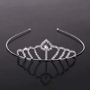 Wholesale Sparkling High Quality crystal rhinestone Bridal Flower tiaras Crown for women