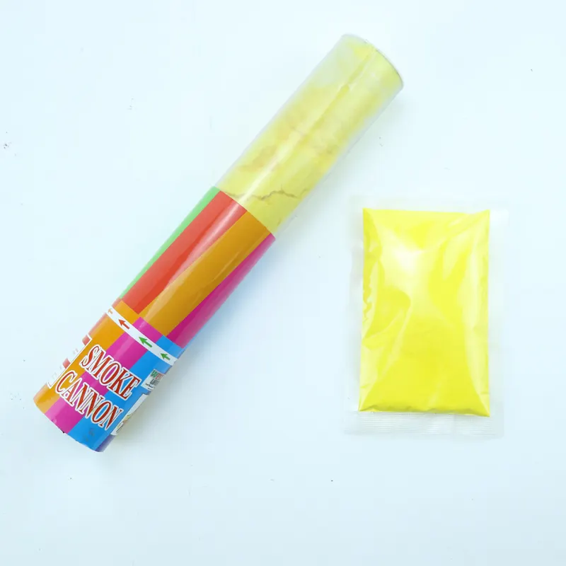 Cañón de confeti en polvo, humo de Color, fábrica de China, venta al por mayor