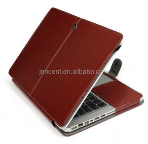 Hot bán PU Leather trường hợp bì<span class=keywords><strong>a</strong></span> cho Apple Macbook Mac cuốn sách Pro/không khí/võng mạc 11.6 12 13.3 13.6 15.4 PU Leather trường hợp - Product Image 1