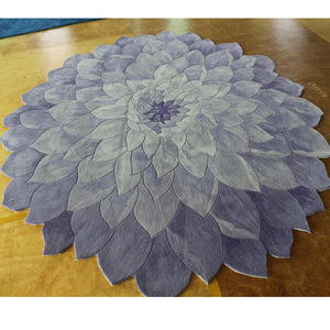 Taglio a mano Trapuntata Mucchio Luce <span class=keywords><strong>Viola</strong></span> a Forma di Fiore coperta di Zona - Product Image 2