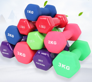 Neoprene vinyl 1kg 2kg 3kg 4kg <strong>5kg</strong> rubber coated hex <strong>dumbbell</strong> <strong>set</strong> eco-friendly for gym /home sport fitness weightlifting and exercise - Product Image 4