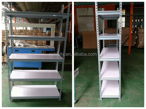 Estante de almacenamiento de hierro en ángulo de remache ligero para almacén, hogar y oficina - Product Image 5