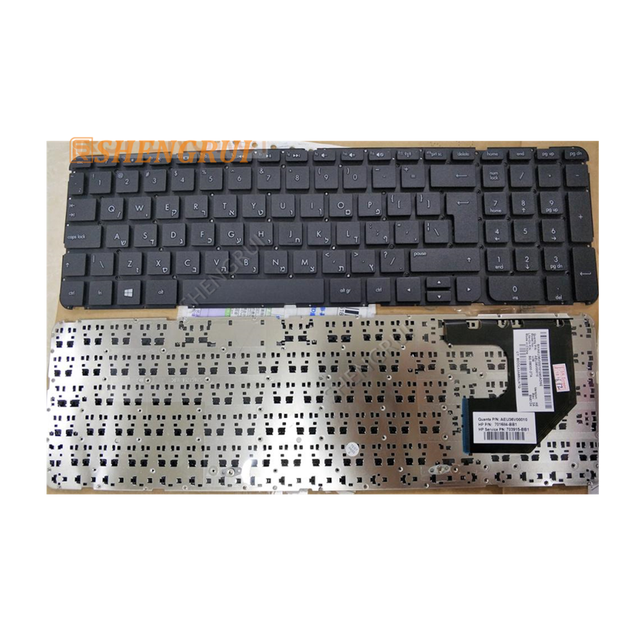 Replacement Laptop Keyboard for Pavilion Sleek Book 15-B/U36 with Rubber Buttons No Frame US 696284-001 Black 90 Days Warranty