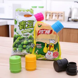 Plastic Food Bags Sealing Clip Kitchen Storage Organizer Discharging Mouth Cap