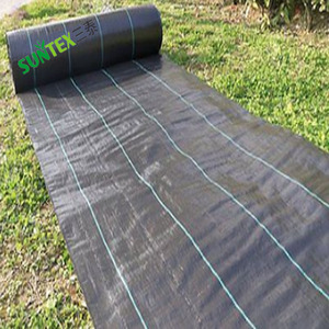 Tissu en plastique PP tissé agricole, couverture de sol noire 100 g/m², tissu de paysage Anti-mauvaises herbes, tapis de jardinage Anti-mauvaises herbes