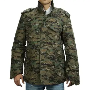 Offre Spéciale imperméable woodland numérique camouflage veste coupe-vent veste m65 veste hommes