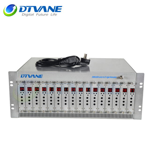 DMB-6000 16 Channels RF Modulator Agile Analog Modulator