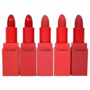 OEM alta qualidade fosco não-copo impermeável de longa duração Cinco Cores Glorioso Beleza Lipstick Set Para 3ce