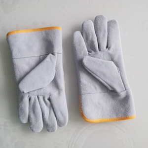 Guantes blancos de conducción Guantes DE TRABAJO DE SEGURIDAD DE cuero dividido de vaca Guantes mecánicos de búfalo - Product Image 3