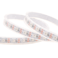 Bande lumineuse LED programmable RGB WS2812 WS2812B IP65 5 mm découpable et adressable pour éclairage décoratif