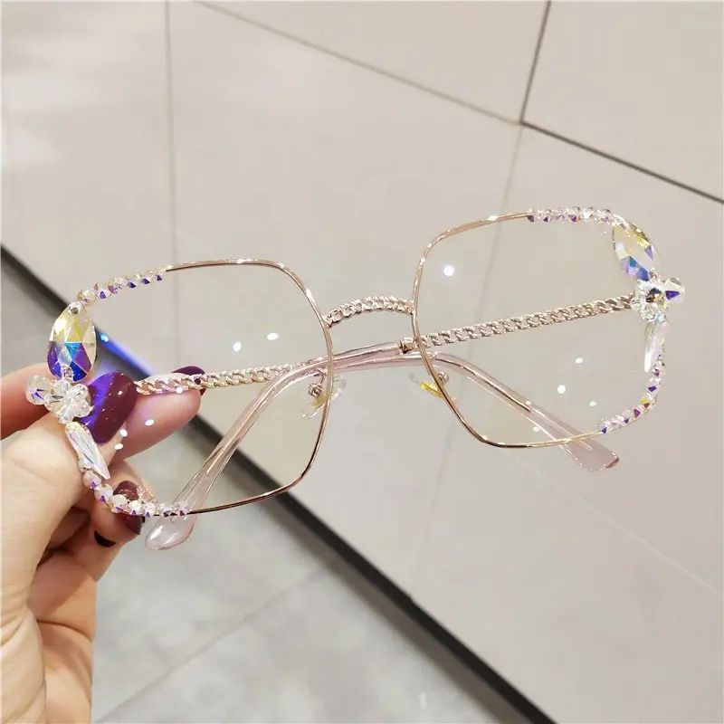 نظارات شمسية مربعة عتيقة للنساء, نظارات شمسية للنساء بعدسات شفافة من الكريستال الفاخرة ذات علامة تجارية لعام 2019 oculos de sol feminino